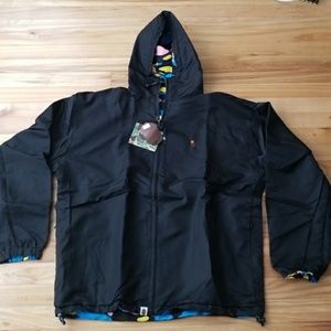 A BATHING APE Cameo Print black Wind Breaker